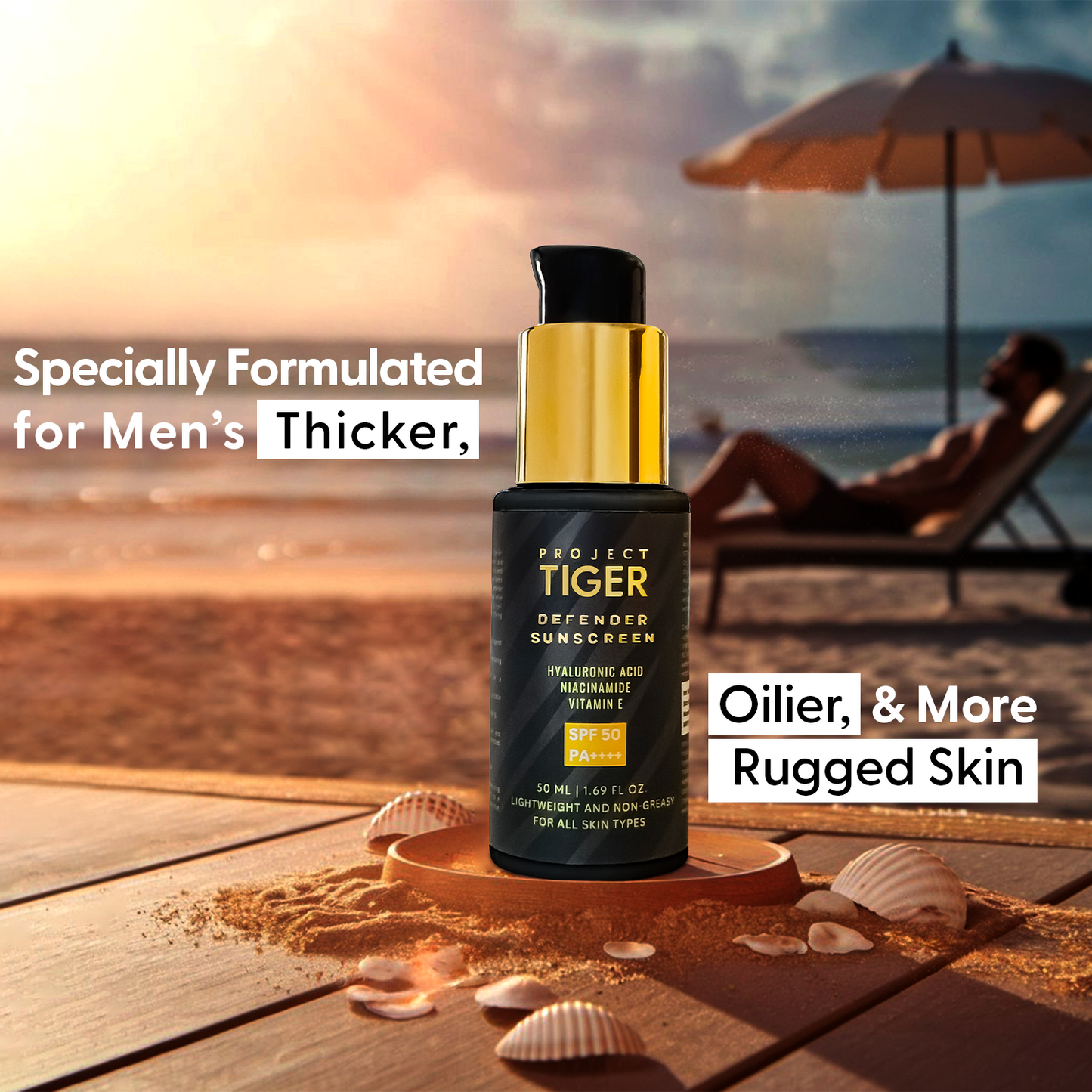 Defender Sunscreen SPF50 by Project Tiger